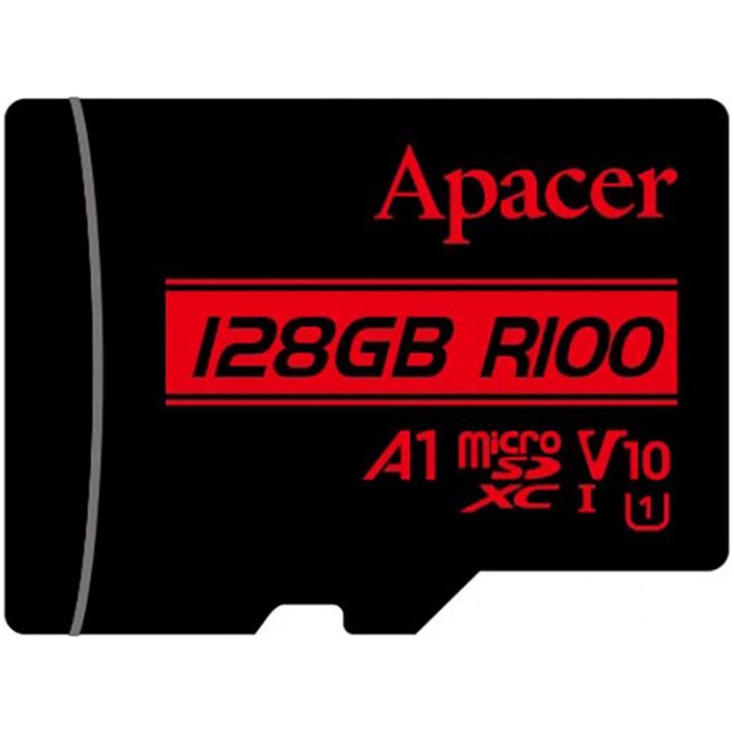 Карта памяти Apacer MicroSDXC 128Gb Class 10 UHS-I/U1 R100 (AP128GMCSX10UB-RA)
Карта памяти Apacer MicroSDXC 128Gb Class 10 UHS-I/U1 R100 (AP128GMCSX10UB-RA)