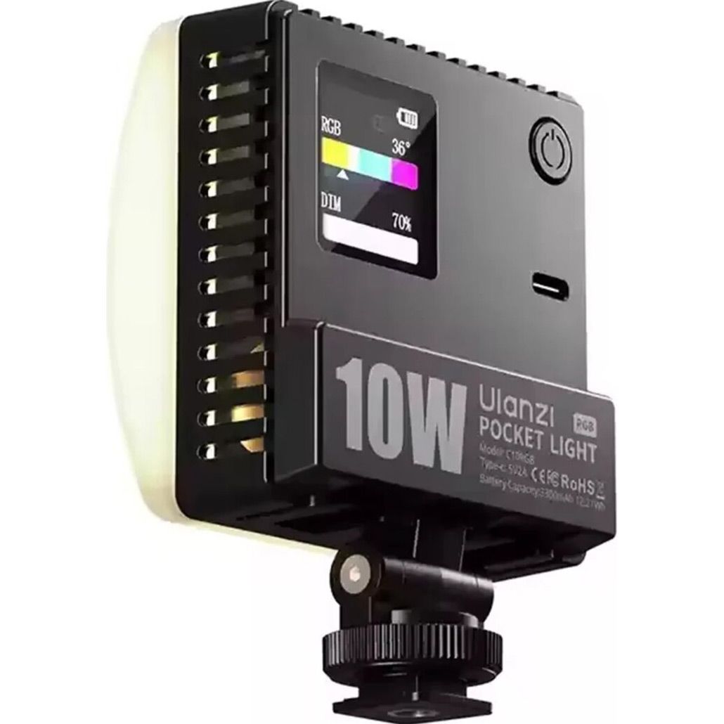 Накамерный свет Ulanzi C01 RGB L205 Black
Накамерный свет Ulanzi C01 RGB L205 Black