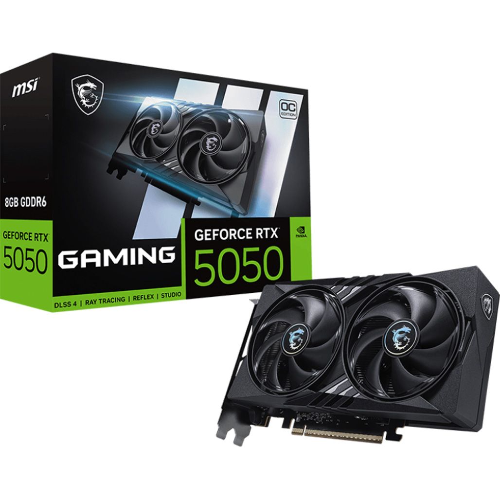 Видеокарта MSI GeForce RTX 5050 Gaming OC 8GB (G5050-8GC) EU
Видеокарта MSI GeForce RTX 5050 Gaming OC 8GB (G5050-8GC) EU