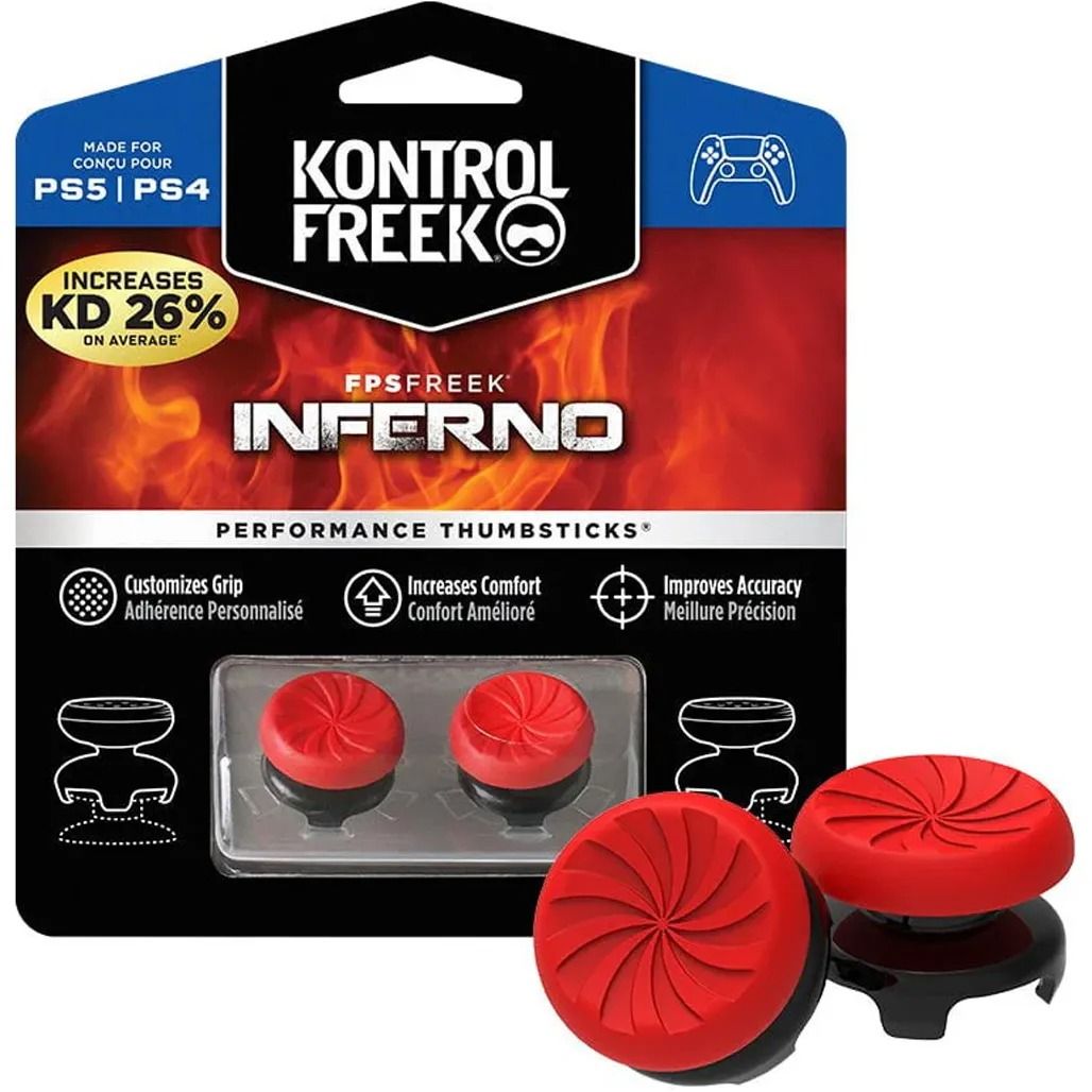Накладки на стики KontrolFreek: INFERNO 2-pack (PS4/PS5) (B01BCO8GLW)
Накладки на стики KontrolFreek: INFERNO 2-pack (PS4/PS5) (B01BCO8GLW)