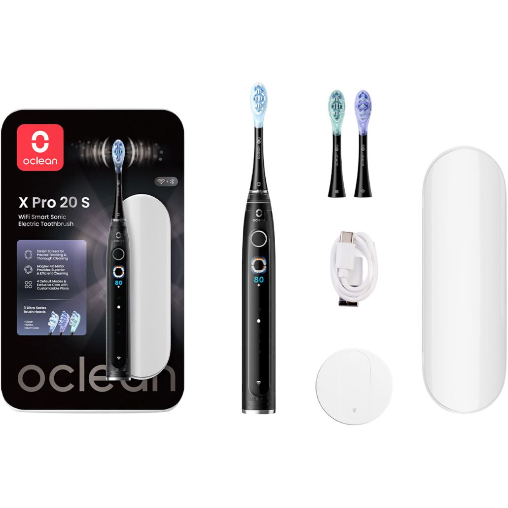 Електрична зубна щітка Oclean X Pro 20 Set Electric Black (6970810556964) 
Електрична зубна щітка Oclean X Pro 20 Set Electric Black (6970810556964)