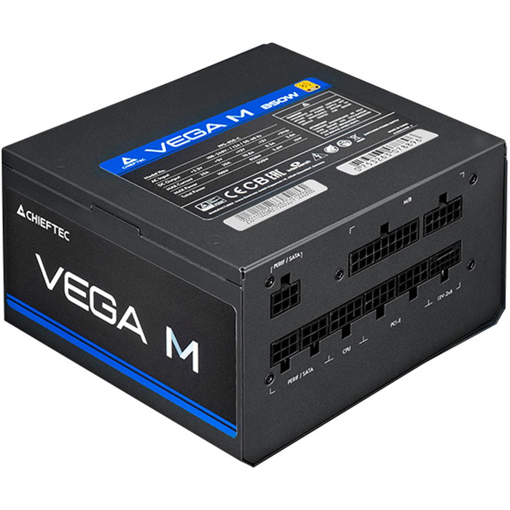 Блок питания Chieftec Vega M 850W (PPG-850-C)
Блок питания Chieftec Vega M 850W (PPG-850-C)