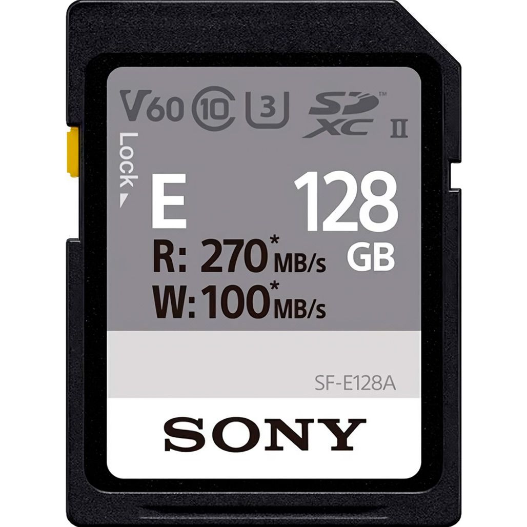 Карта памяти Sony SDXC Entry 128GB C10 UHS-II U3 V60 (SFE128A.ET4)
Карта памяти Sony SDXC Entry 128GB C10 UHS-II U3 V60 (SFE128A.ET4)