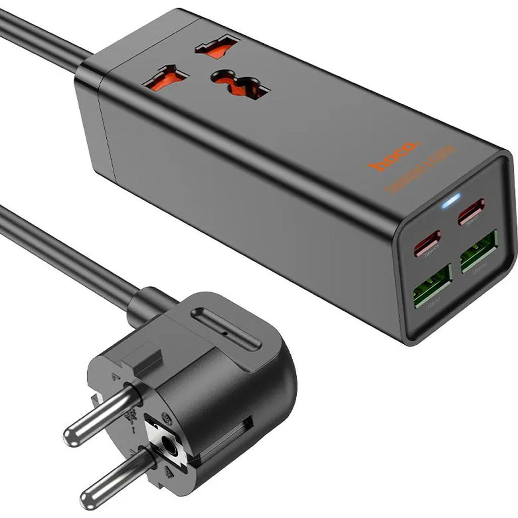 Сетевой фильтр Hoco AC10A Barry Black (601672)
Сетевой фильтр Hoco AC10A Barry Black (601672)