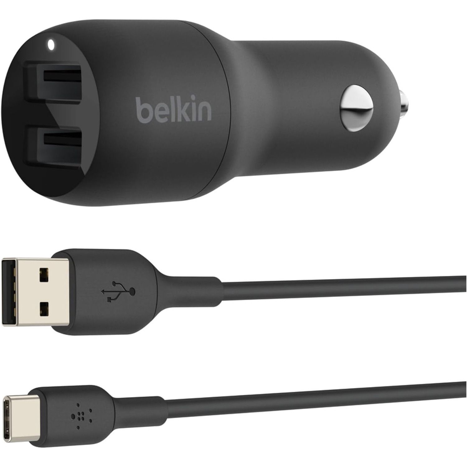 Автомобильное зарядное устройство Belkin Boost Up Charge 2xUSB-A + Cable USB-A to USB-C 24W Black (CCE001BT1MBK)
Автомобильное зарядное устройство Belkin Boost Up Charge 2xUSB-A + Cable USB-A to USB-C 24W Black (CCE001BT1MBK)