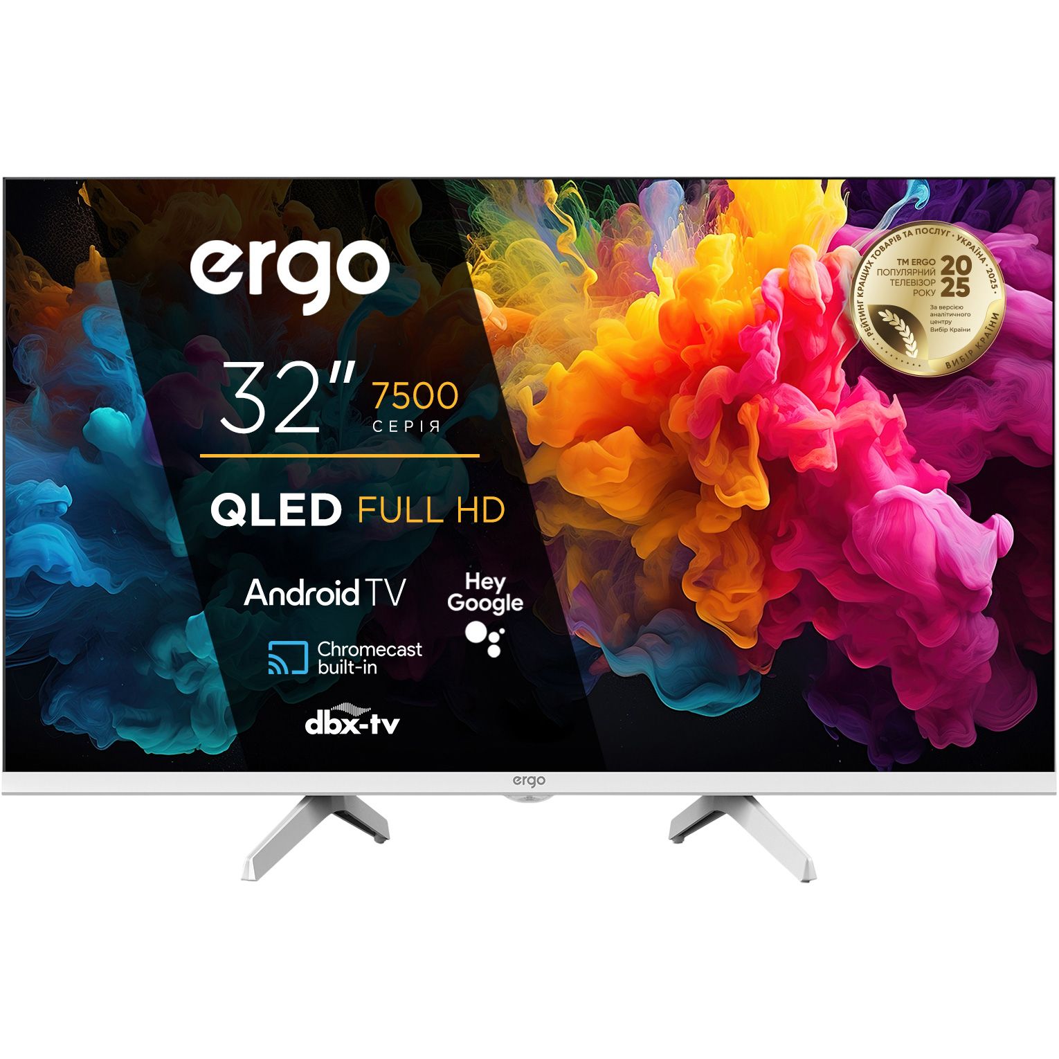 Телевизор Ergo JFQ7510 32` QLED Full HD (32JFQ7510)
Телевизор Ergo JFQ7510 32` QLED Full HD (32JFQ7510)