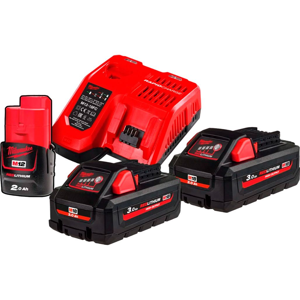 Аккумуляторы к электроинструменту + зарядное устройство Milwaukee M18 HNRG-302 (4933471071)
Аккумуляторы к электроинструменту + зарядное устройство Milwaukee M18 HNRG-302 (4933471071)