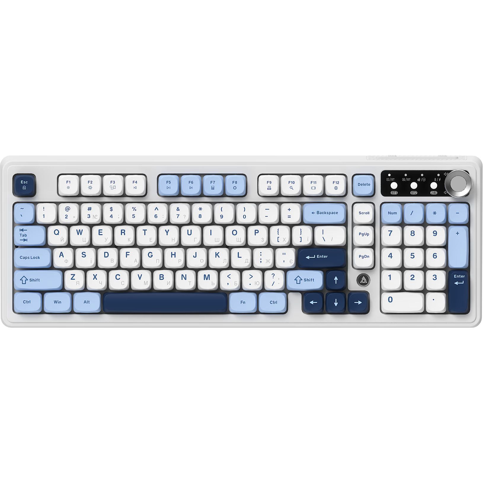 Клавиатура Ajazz AF98 Plus White/Blue (AF98-PLUS-GB)
Клавиатура Ajazz AF98 Plus White/Blue (AF98-PLUS-GB)