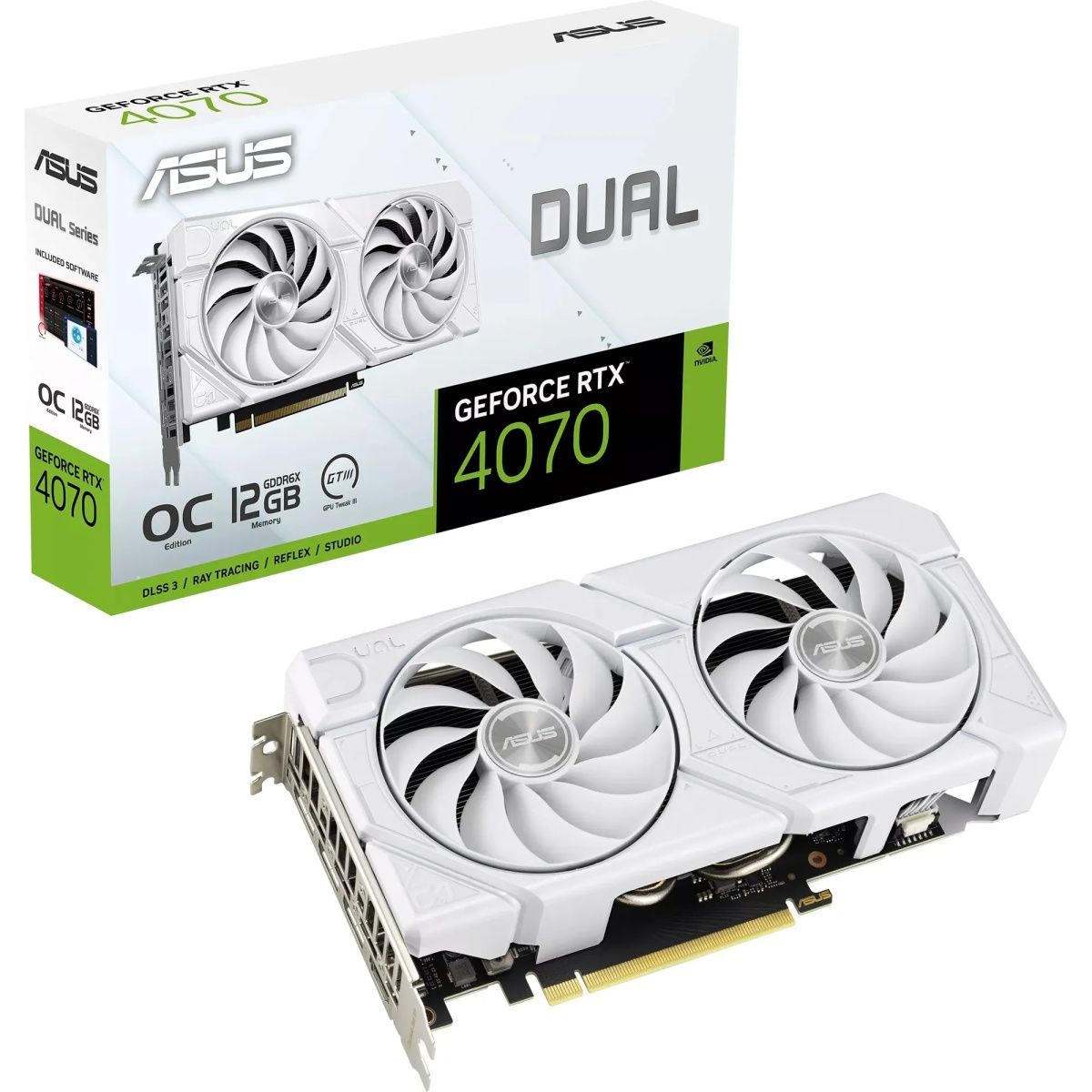 Відеокарта Asus Dual GeForce RTX 4070 12GB EVO OC (DUAL-RTX4070-O12G-EVO-WHITE) EU
Відеокарта Asus Dual GeForce RTX 4070 12GB EVO OC (DUAL-RTX4070-O12G-EVO-WHITE) EU