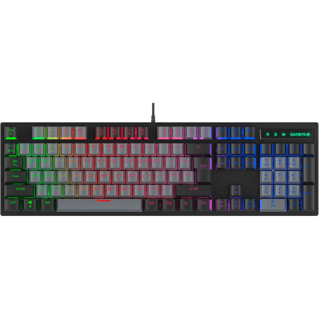 Клавиатура GamePro MK105B LED Blue Switch Black
Клавиатура GamePro MK105B LED Blue Switch Black
