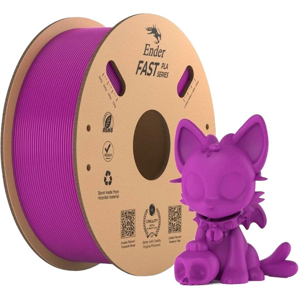 Филамент для 3D-принтеров Creality Soleyin PLA Fast Ender 1kg Purple (3301010444)
Филамент для 3D-принтеров Creality Soleyin PLA Fast Ender 1kg Purple (3301010444)