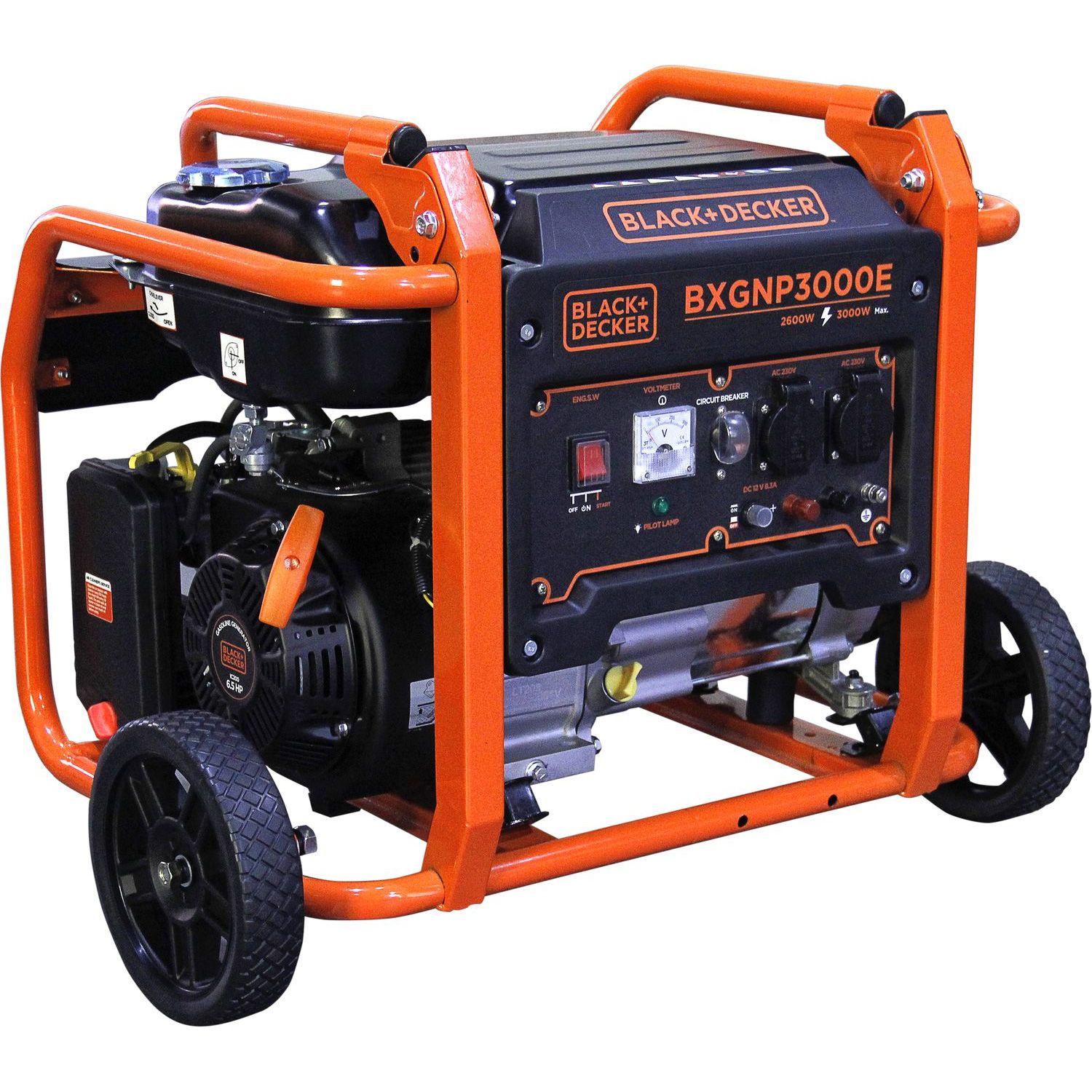 Генератор бензиновый Black+Decker BXGNP3000E 2.6/3 кВт
Генератор бензиновый Black+Decker BXGNP3000E 2.6/3 кВт
