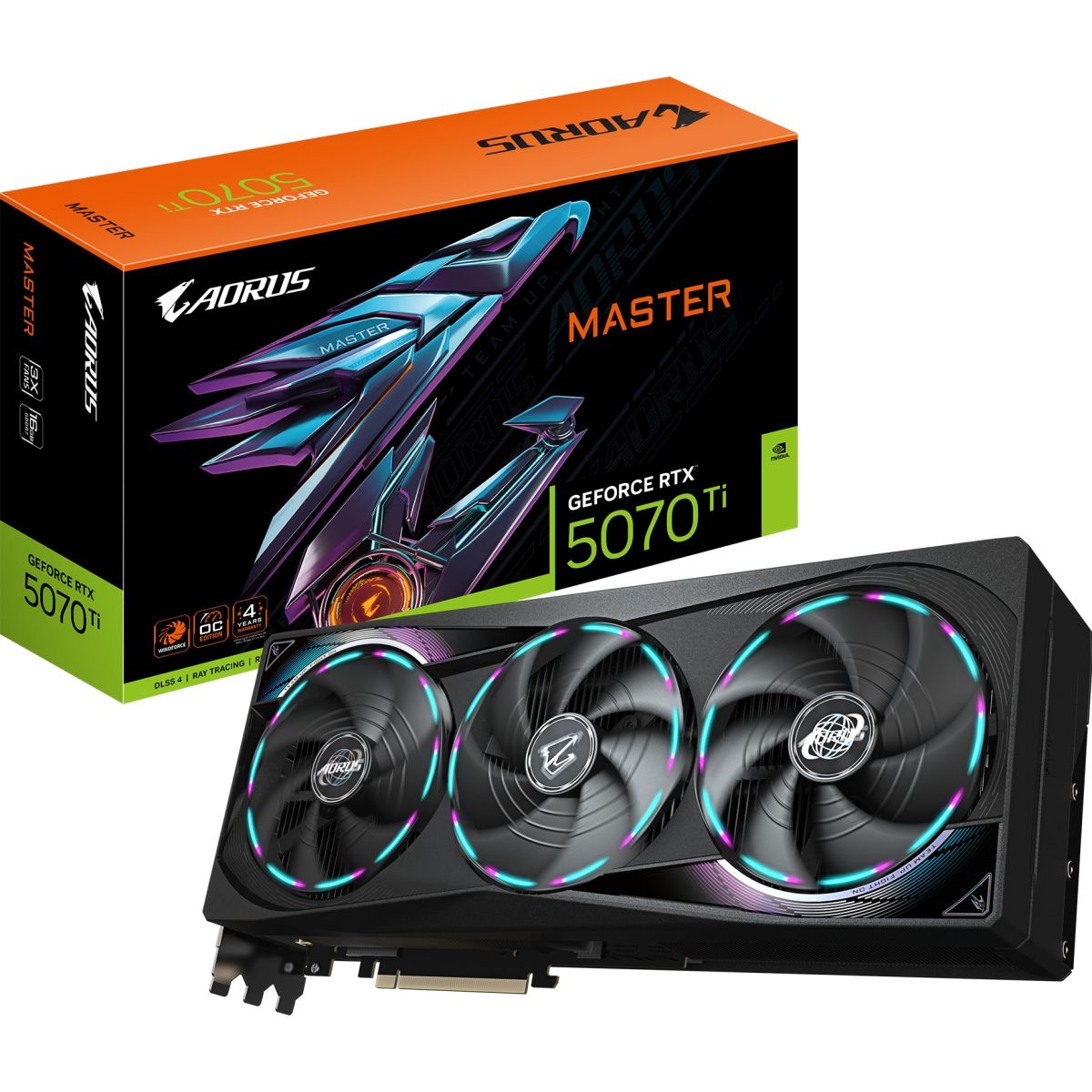 Видеокарта AORUS GeForce RTX 5070 Ti MASTER 16G (GV-N507TAORUS M-16GD) EU
Видеокарта AORUS GeForce RTX 5070 Ti MASTER 16G (GV-N507TAORUS M-16GD) EU