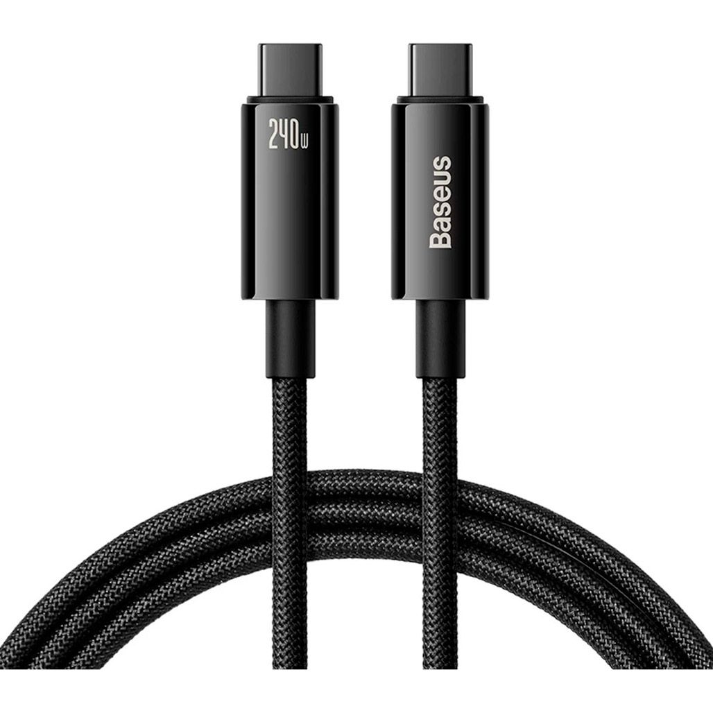 Кабель Baseus Tungsten Gold Fast Charging Data USB-C to USB-C 240W 3m Black (CAWJ040201)
Кабель Baseus Tungsten Gold Fast Charging Data USB-C to USB-C 240W 3m Black (CAWJ040201)