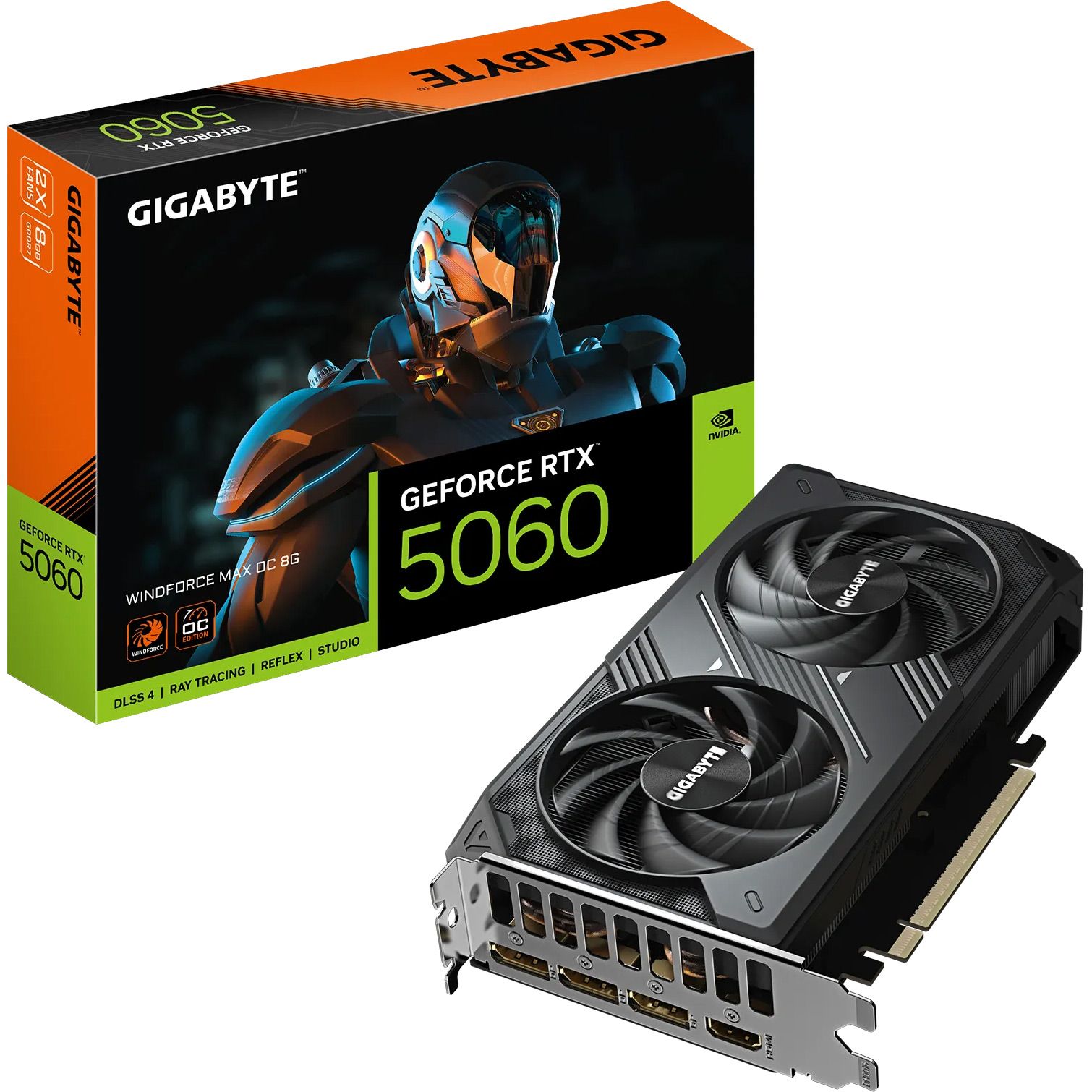 Видеокарта Gigabyte GeForce RTX 5060 Windforce Max OC 8G (GV-N5060WF2MAX OC-8GD) UA
Видеокарта Gigabyte GeForce RTX 5060 Windforce Max OC 8G (GV-N5060WF2MAX OC-8GD) UA