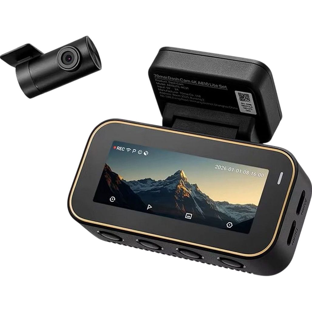 Автомобильный видеорегистратор 70mai Dash Cam 4K A810 Lite + RC21
Автомобильный видеорегистратор 70mai Dash Cam 4K A810 Lite + RC21