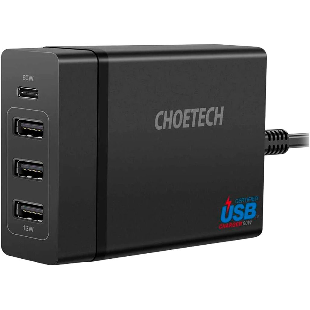 Сетевое зарядное устройство Choetech 72W Black (PD72-1C3UEU-101BK)
Сетевое зарядное устройство Choetech 72W Black (PD72-1C3UEU-101BK)