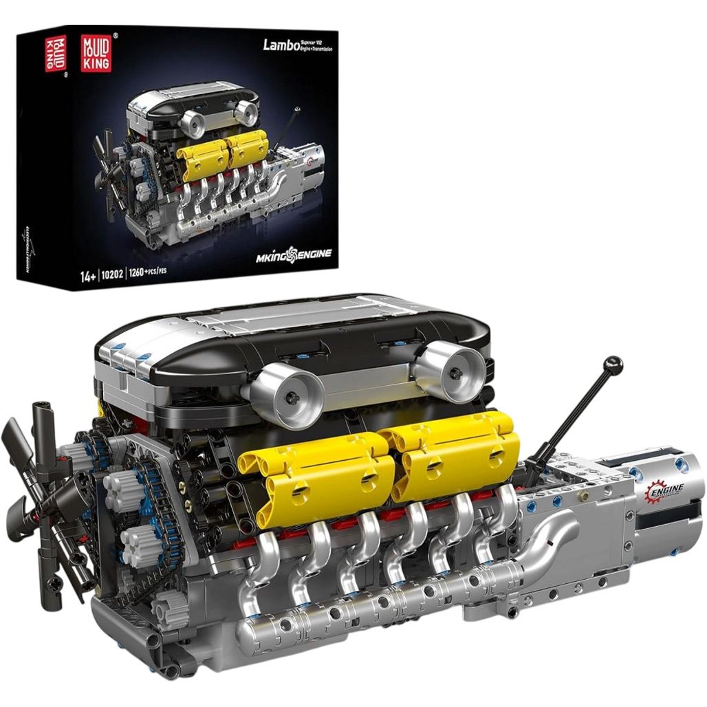 Конструктор Mould King Mking Двигатель и коробка передач Lambo V12 (10202)
Конструктор Mould King Mking Двигатель и коробка передач Lambo V12 (10202)
