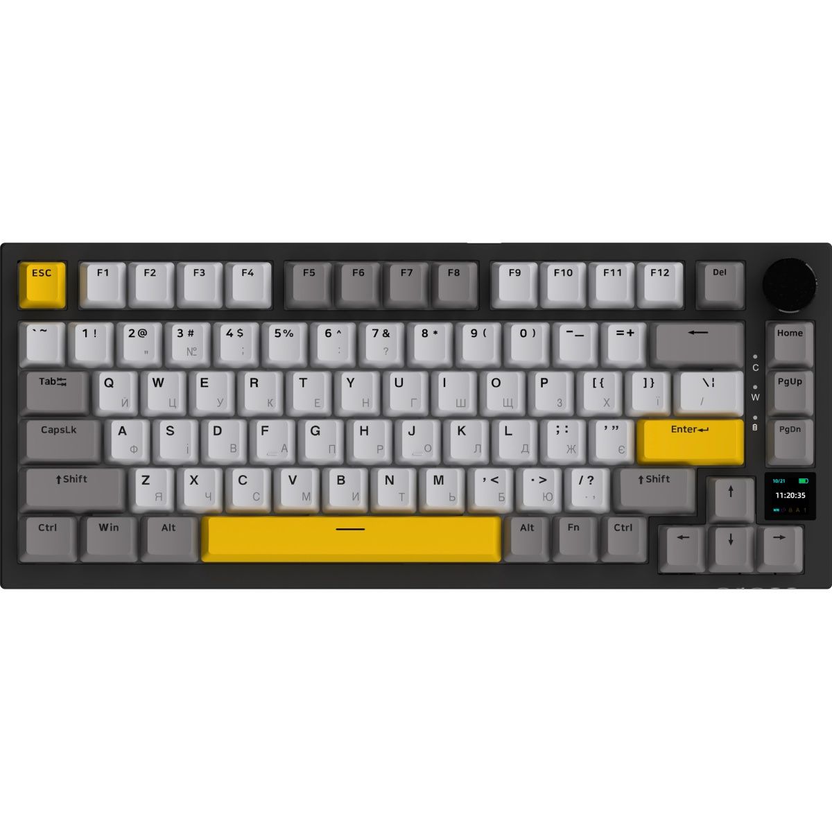 Клавиатура Ajazz AK820 Pro Gift Switch Black (AK820PRO-G-BGY)
Клавиатура Ajazz AK820 Pro Gift Switch Black (AK820PRO-G-BGY)
