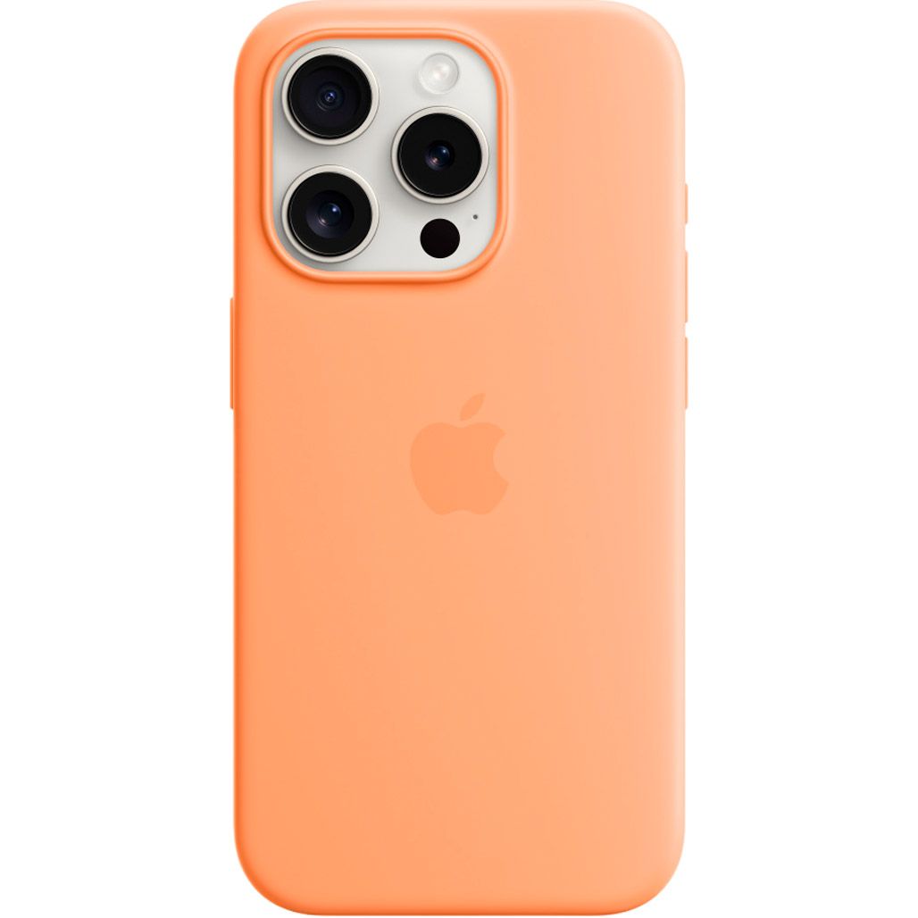 Чохол Apple Silicone Case with MagSafe для iPhone 15 Pro Orange Sorbet (MT1H3ZM/A)
Чохол Apple Silicone Case with MagSafe для iPhone 15 Pro Orange Sorbet (MT1H3ZM/A)