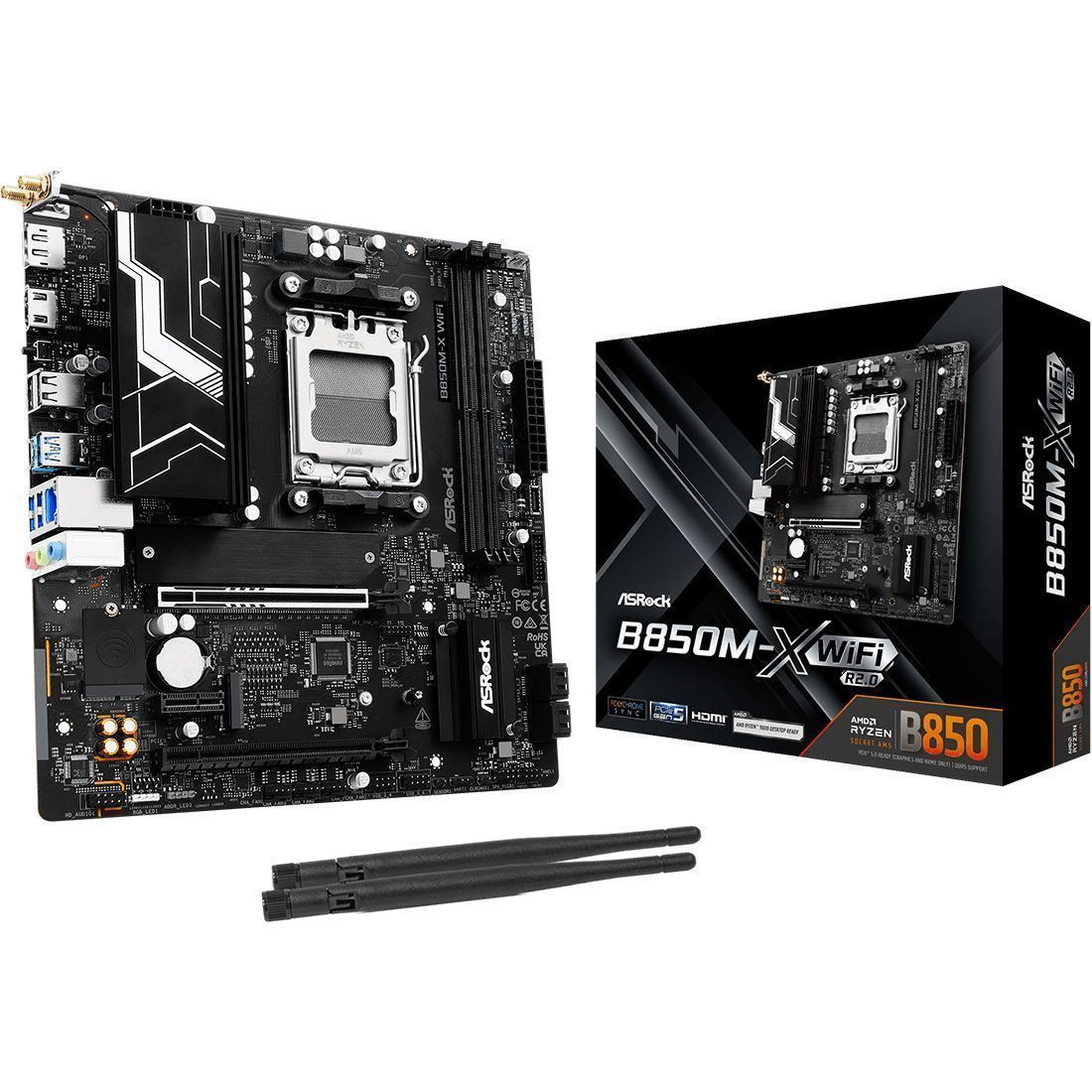 Материнская плата ASRock B850M-X WiFi R2.0
Материнская плата ASRock B850M-X WiFi R2.0