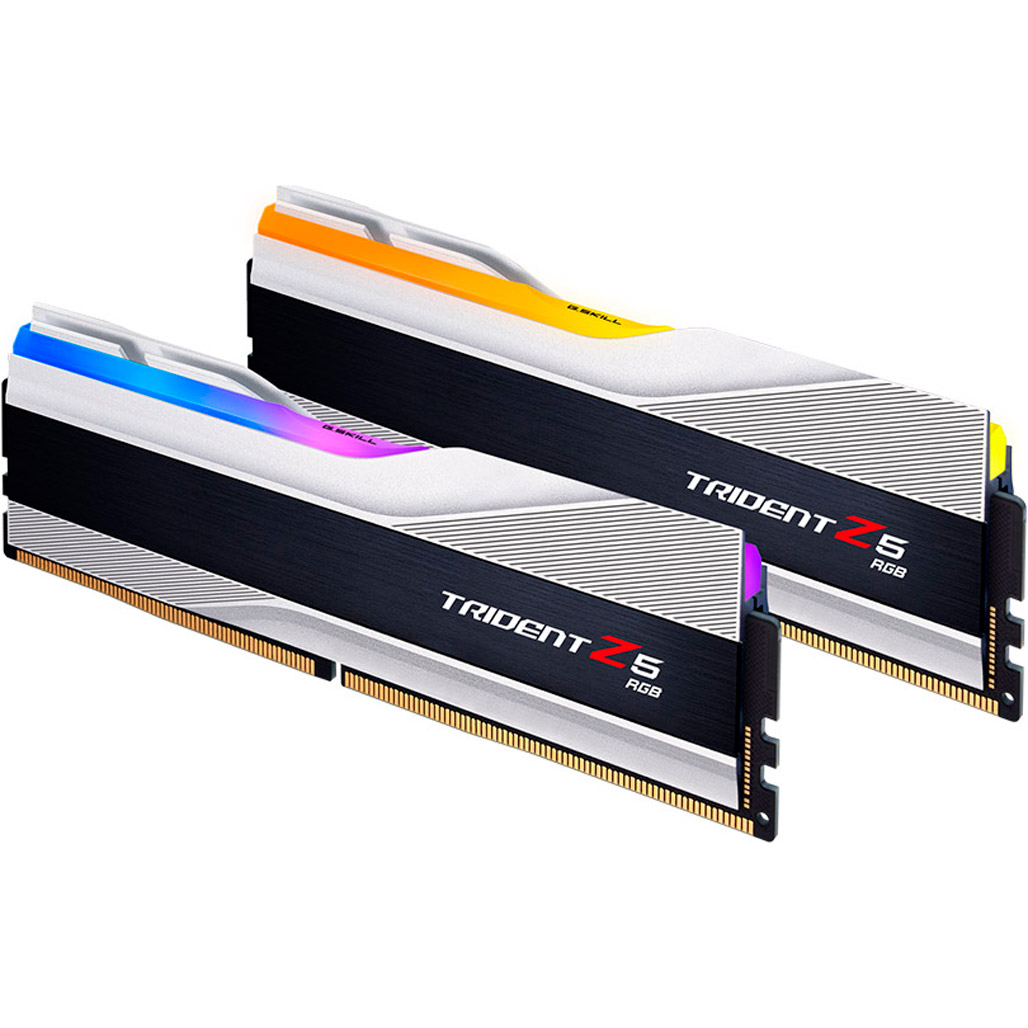 Модуль пам'яті DDR5 G.Skill Trident Z5 RGB 2x32GB 6400MHz Metallic Silver (F5-6400J3239G32GX2-TZ5RS)
Модуль пам'яті DDR5 G.Skill Trident Z5 RGB 2x32GB 6400MHz Metallic Silver (F5-6400J3239G32GX2-TZ5RS)