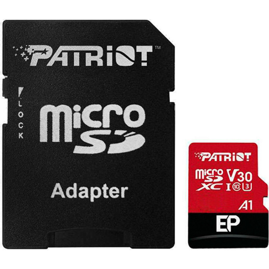 Карта пам'яті Patriot microSDXC EP 1TB UHS-I U3 V30 A1 Class 10 + SD адаптер (PEF1TBEP31MCX)
Карта пам'яті Patriot microSDXC EP 1TB UHS-I U3 V30 A1 Class 10 + SD адаптер (PEF1TBEP31MCX)
