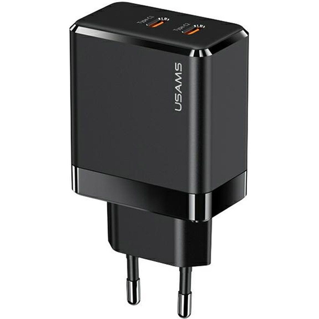 Мережевий зарядний пристрій Usams T54 GaN Double USB-C QC&DP3.0 40W 3A Black (US-CC172)
Мережевий зарядний пристрій Usams T54 GaN Double USB-C QC&DP3.0 40W 3A Black (US-CC172)