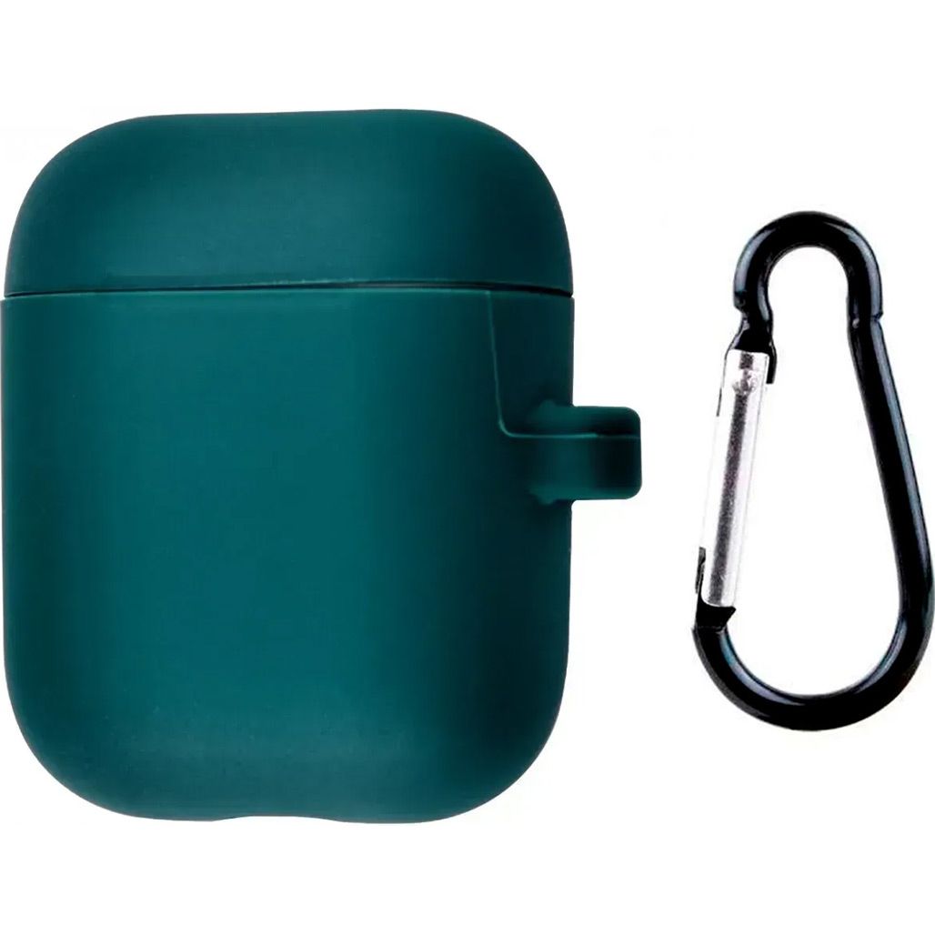 Чехол Silicone Case + Carabine для Apple AirPods Dark Green
Чехол Silicone Case + Carabine для Apple AirPods Dark Green