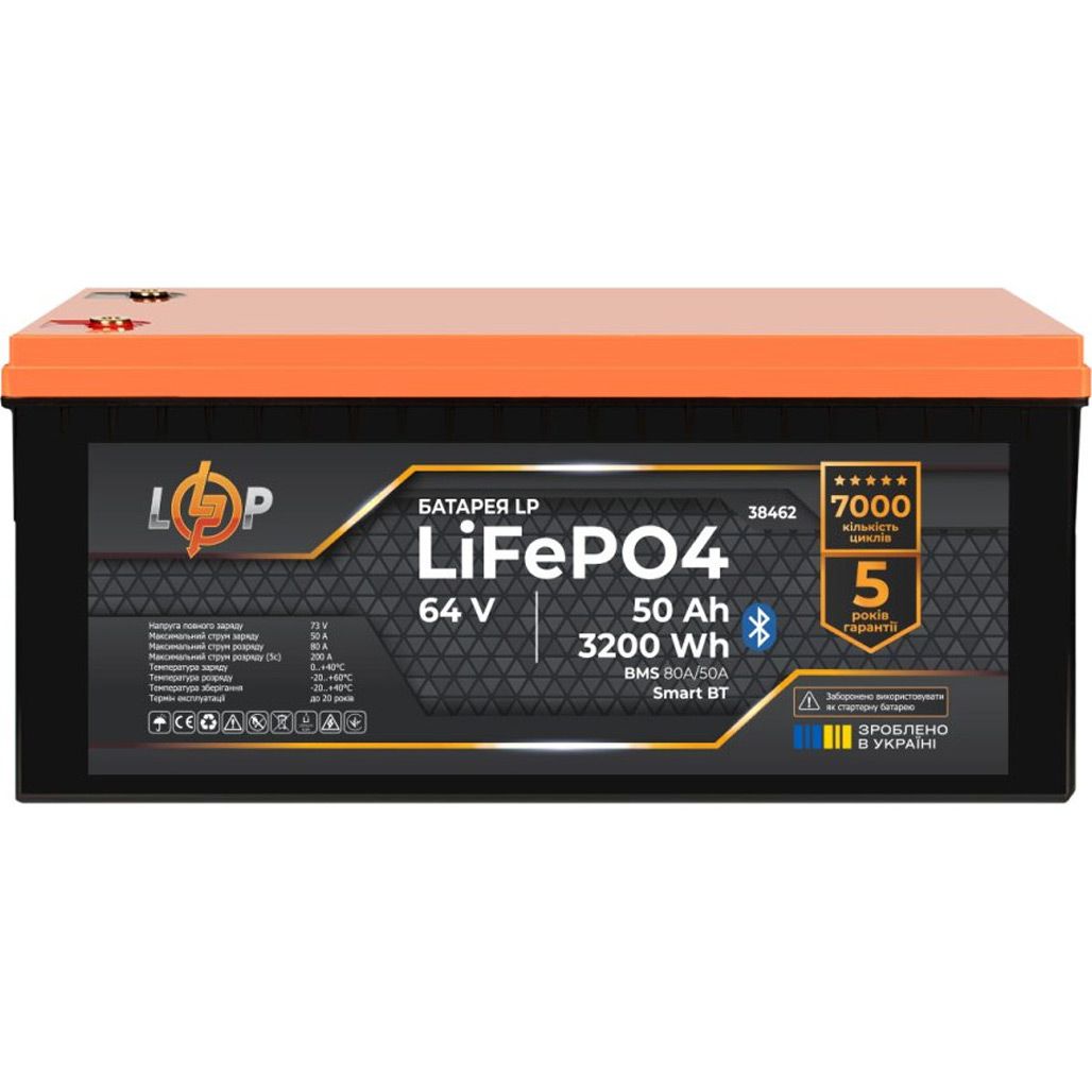 Аккумулятор LogicPower LiFePO4 64V (64V/50Ah/3200Wh) (38462)
Аккумулятор LogicPower LiFePO4 64V (64V/50Ah/3200Wh) (38462)