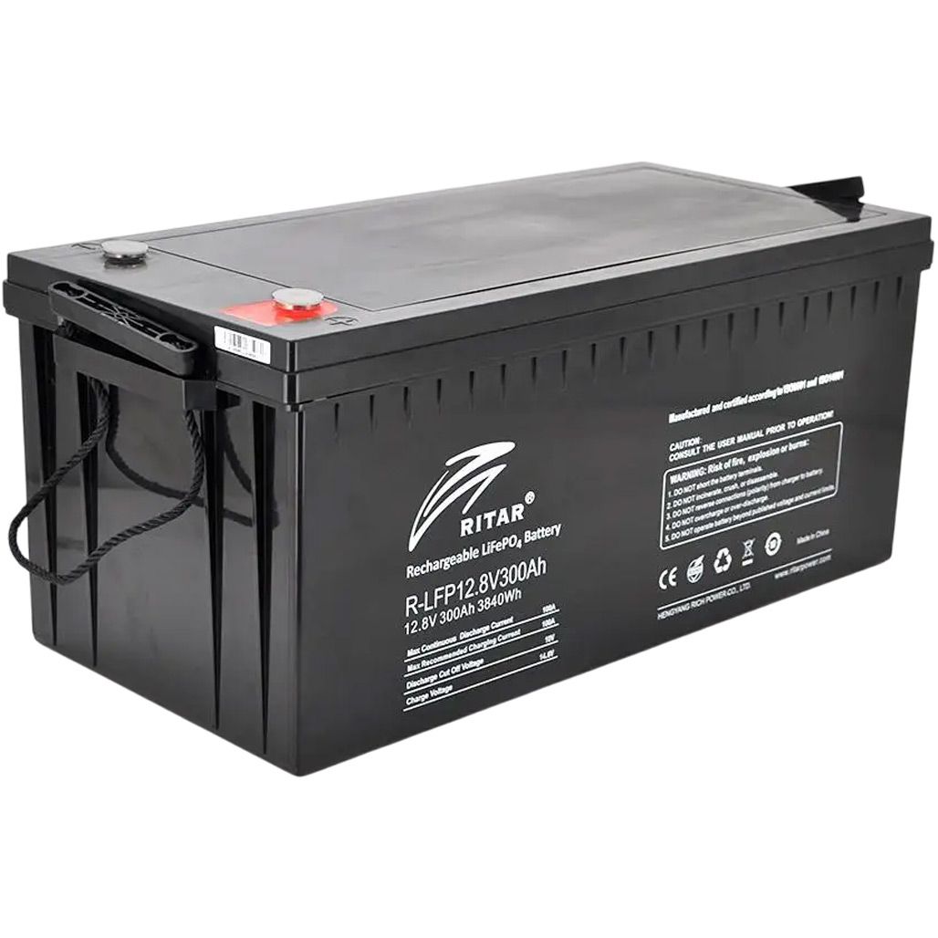 Аккумулятор Ritar LiFePO4 12V (12.8V/300Ah/3840Wh) (R-LFP 12.8V 300Ah)
Аккумулятор Ritar LiFePO4 12V (12.8V/300Ah/3840Wh) (R-LFP 12.8V 300Ah)