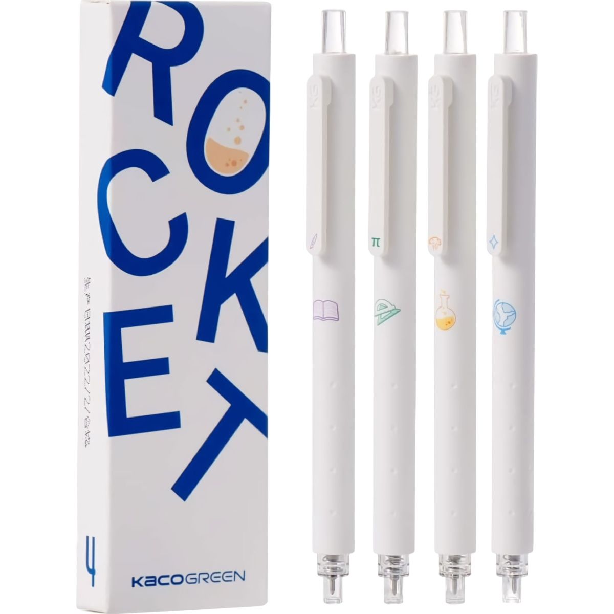 Набор ручек KacoGreen K1028 Rocket Plastic Gel Ink Pen 4шт
Набор ручек KacoGreen K1028 Rocket Plastic Gel Ink Pen 4шт