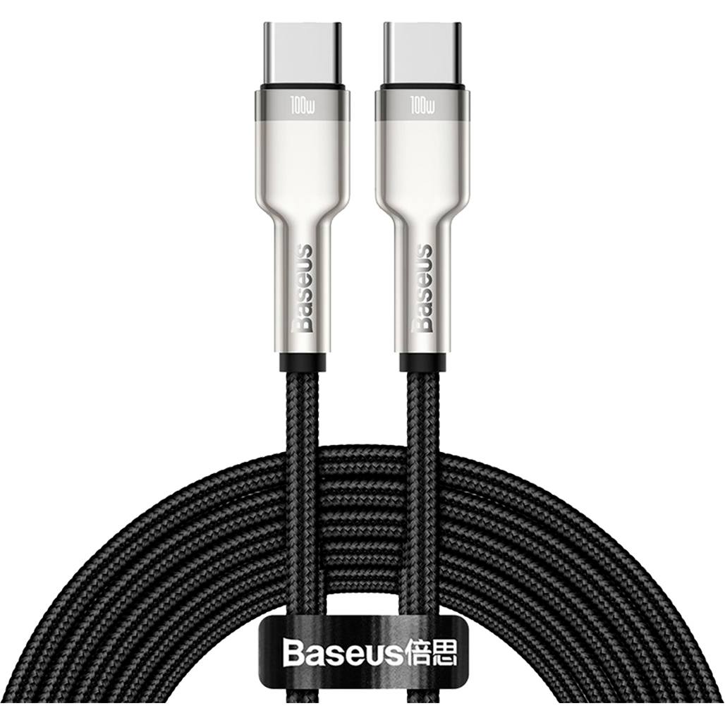 Кабель Baseus Cafule Metal USB-C to USB-C 100W 2m Black (CATJK-D01)
Кабель Baseus Cafule Metal USB-C to USB-C 100W 2m Black (CATJK-D01)