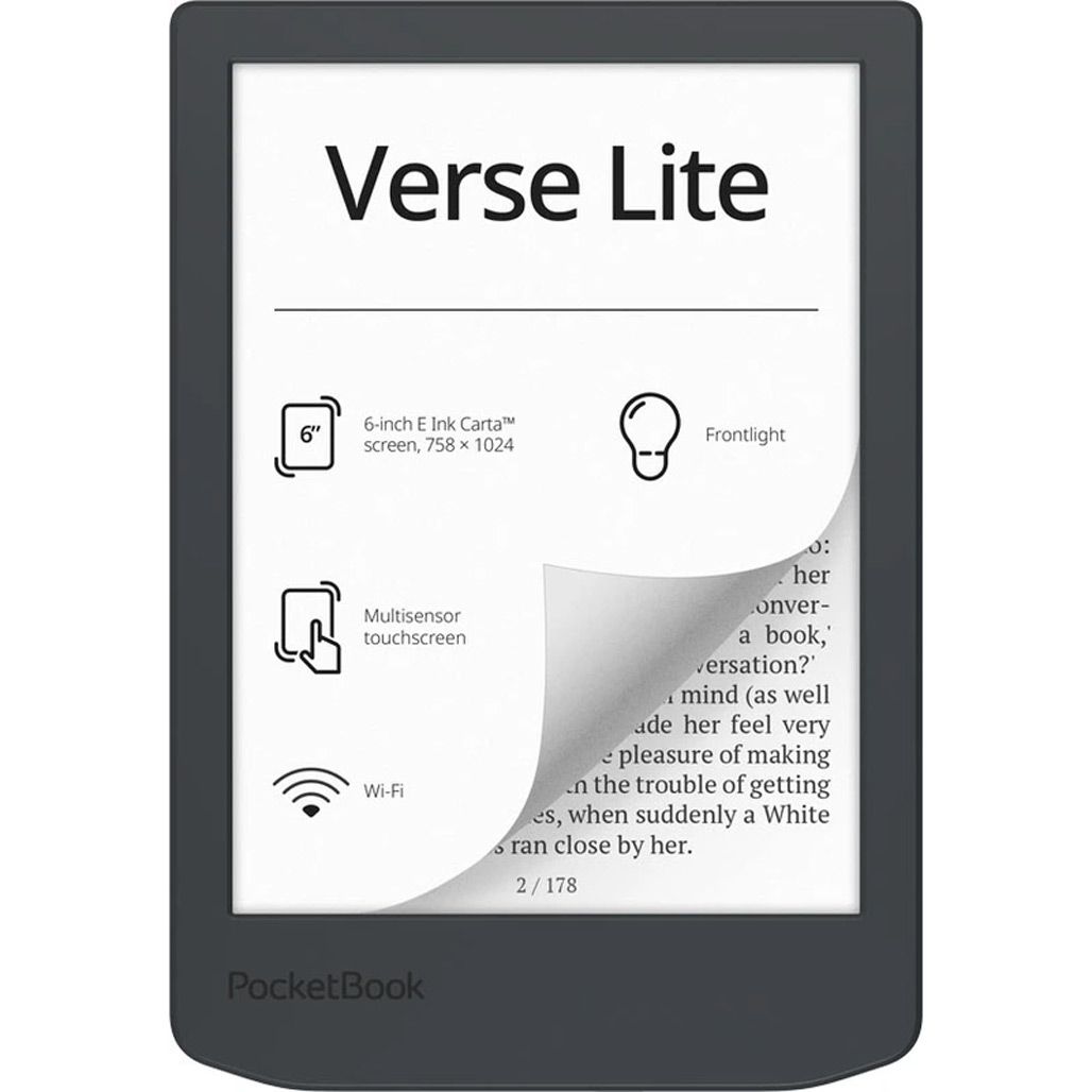 Электронная книга PocketBook 619 Verse Lite Midnight Grey (PB619-T-CIS)
Электронная книга PocketBook 619 Verse Lite Midnight Grey (PB619-T-CIS)