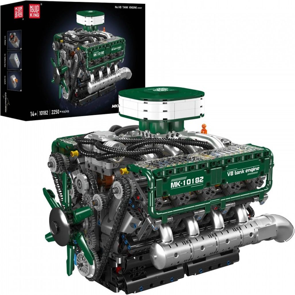 Конструктор Mould King Mking Двигатель V8 Tank (10182)
Конструктор Mould King Mking Двигатель V8 Tank (10182)