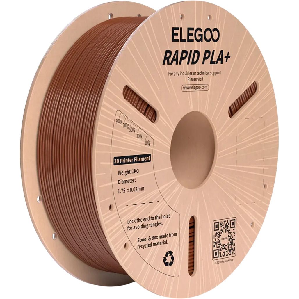 Филамент для 3D-принтеров Elegoo PLA Plus 1kg Brown (50.203.0313)
Филамент для 3D-принтеров Elegoo PLA Plus 1kg Brown (50.203.0313)