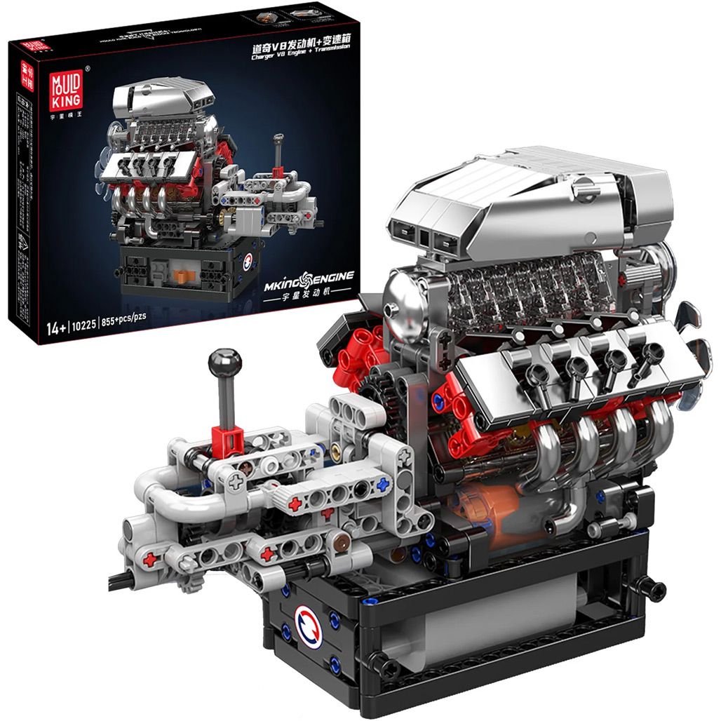 Конструктор Mould King Mking Двигатель и коробка передач Muscle Car V8 (10225)
Конструктор Mould King Mking Двигатель и коробка передач Muscle Car V8 (10225)