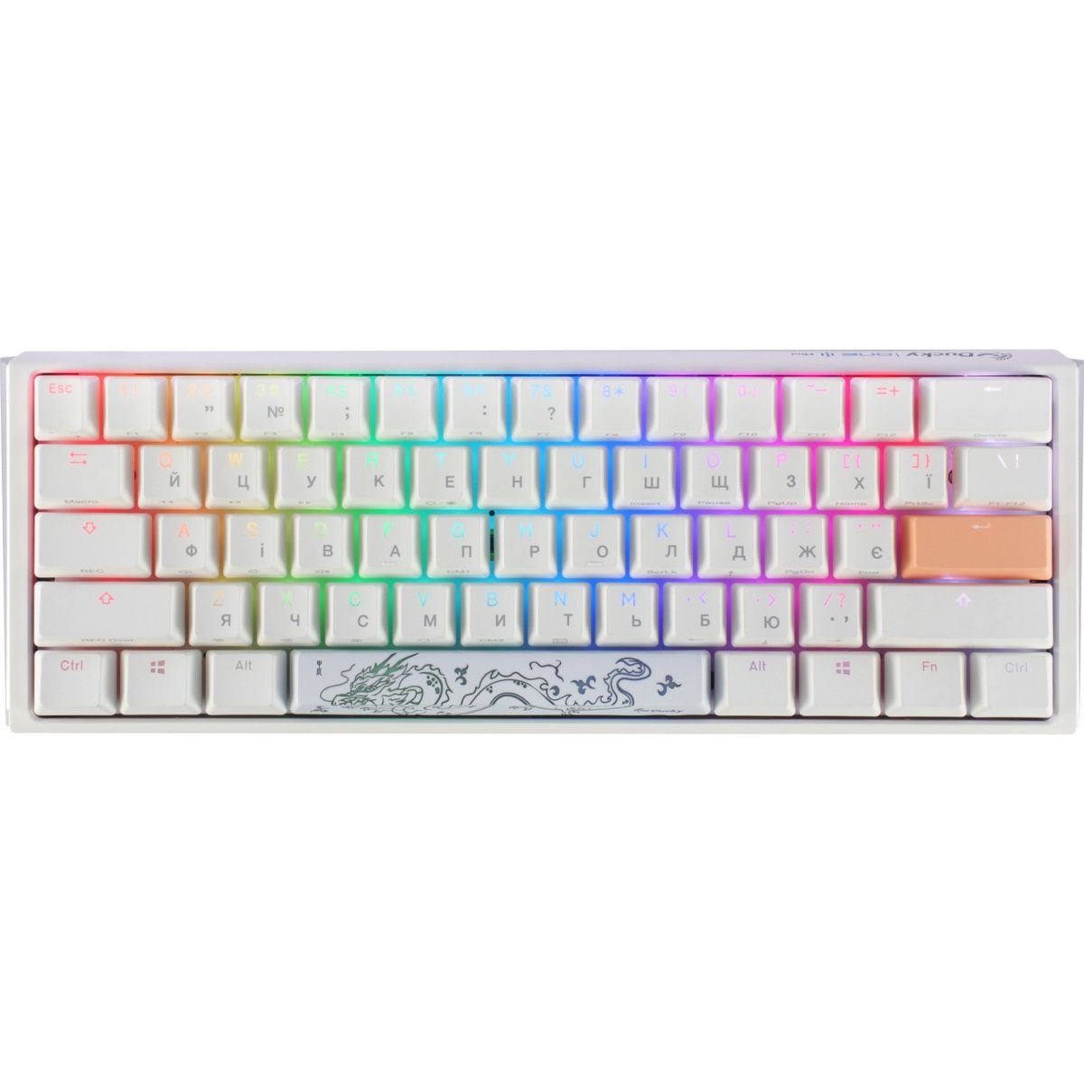 Клавіатура Ducky One 3 Mini Cherry MX Brown RGB White (DKON2161ST-BUAPXPWWWSC1) UA
Клавіатура Ducky One 3 Mini Cherry MX Brown RGB White (DKON2161ST-BUAPXPWWWSC1) UA