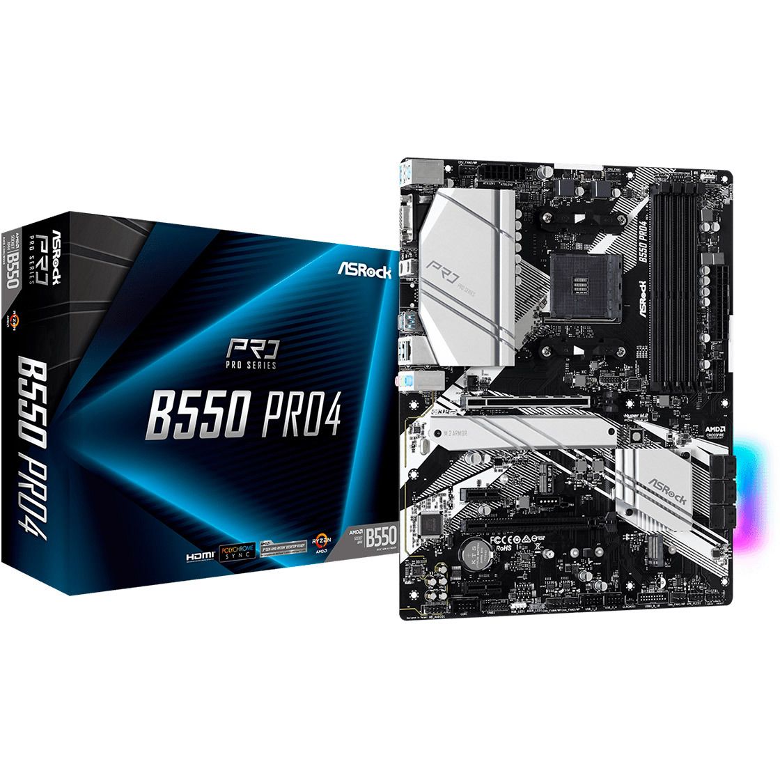 Материнская плата ASRock B550 Pro4
Материнская плата ASRock B550 Pro4
