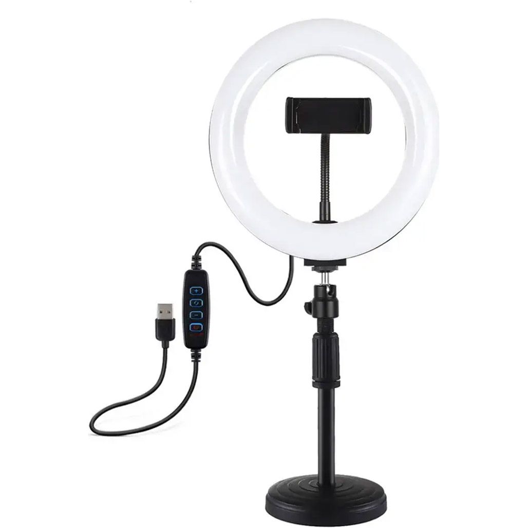 Кільцева LED лампа XO SMN-8 Black (BGD002)
Кільцева LED лампа XO SMN-8 Black (BGD002)