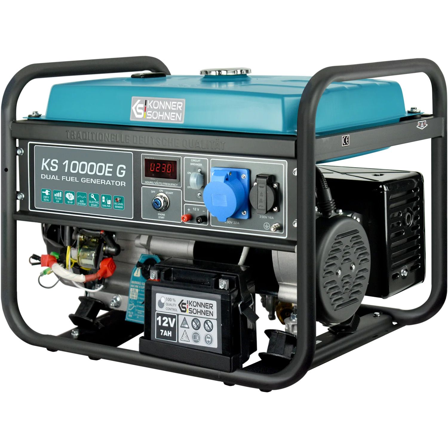 Генератор газово-бензиновый Konner&Sohnen KS 10000E G
Генератор газово-бензиновый Konner&Sohnen KS 10000E G