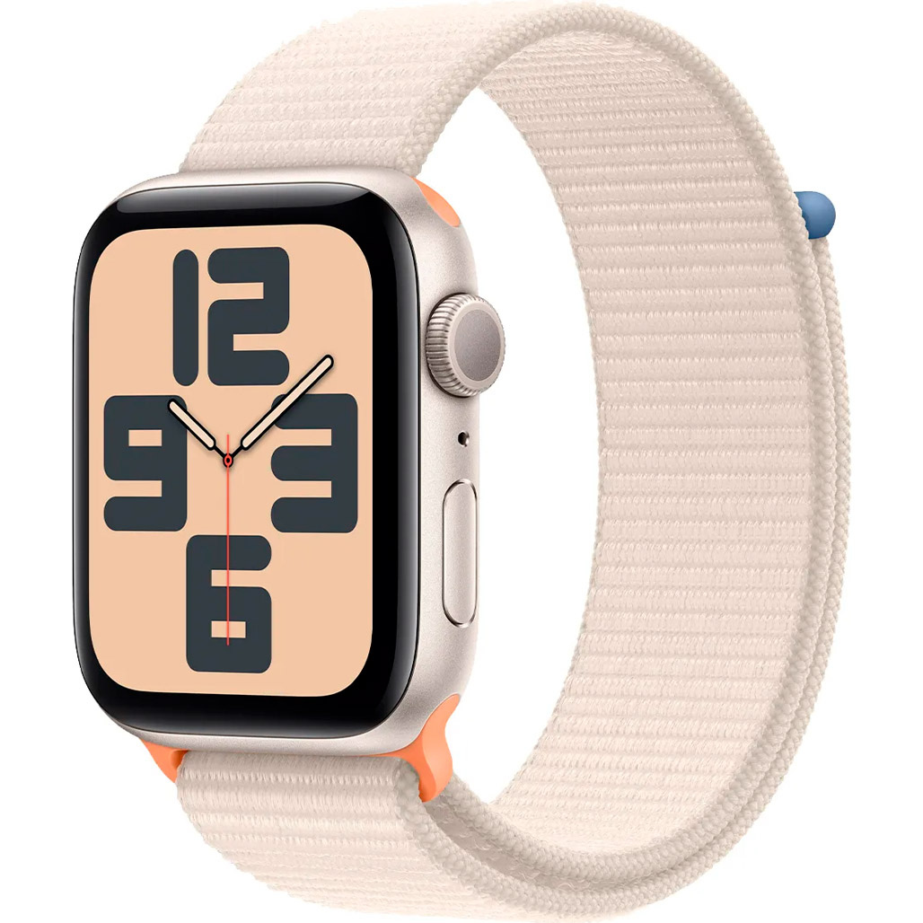 Смарт-годинник Apple Watch SE 2 GPS 44mm Starlight Aluminium Case with Starlight Sport Loop (MRE63)
Смарт-годинник Apple Watch SE 2 GPS 44mm Starlight Aluminium Case with Starlight Sport Loop (MRE63)