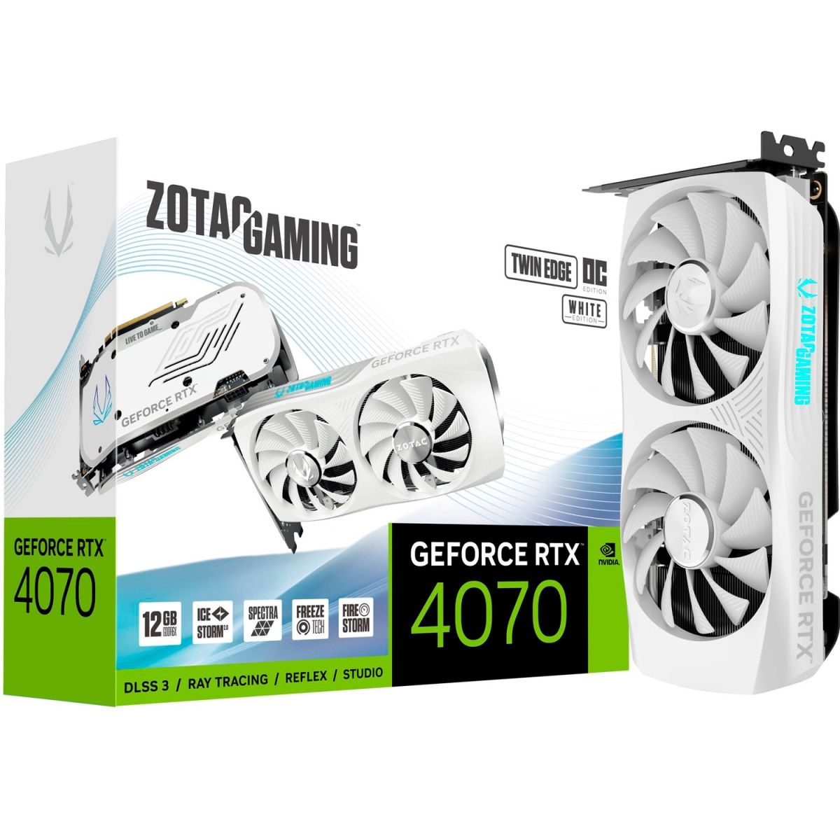 Відеокарта Zotac Gaming GeForce RTX 4070 Twin Edge OC White Edition (ZT-D40700Q-10M)
Відеокарта Zotac Gaming GeForce RTX 4070 Twin Edge OC White Edition (ZT-D40700Q-10M)