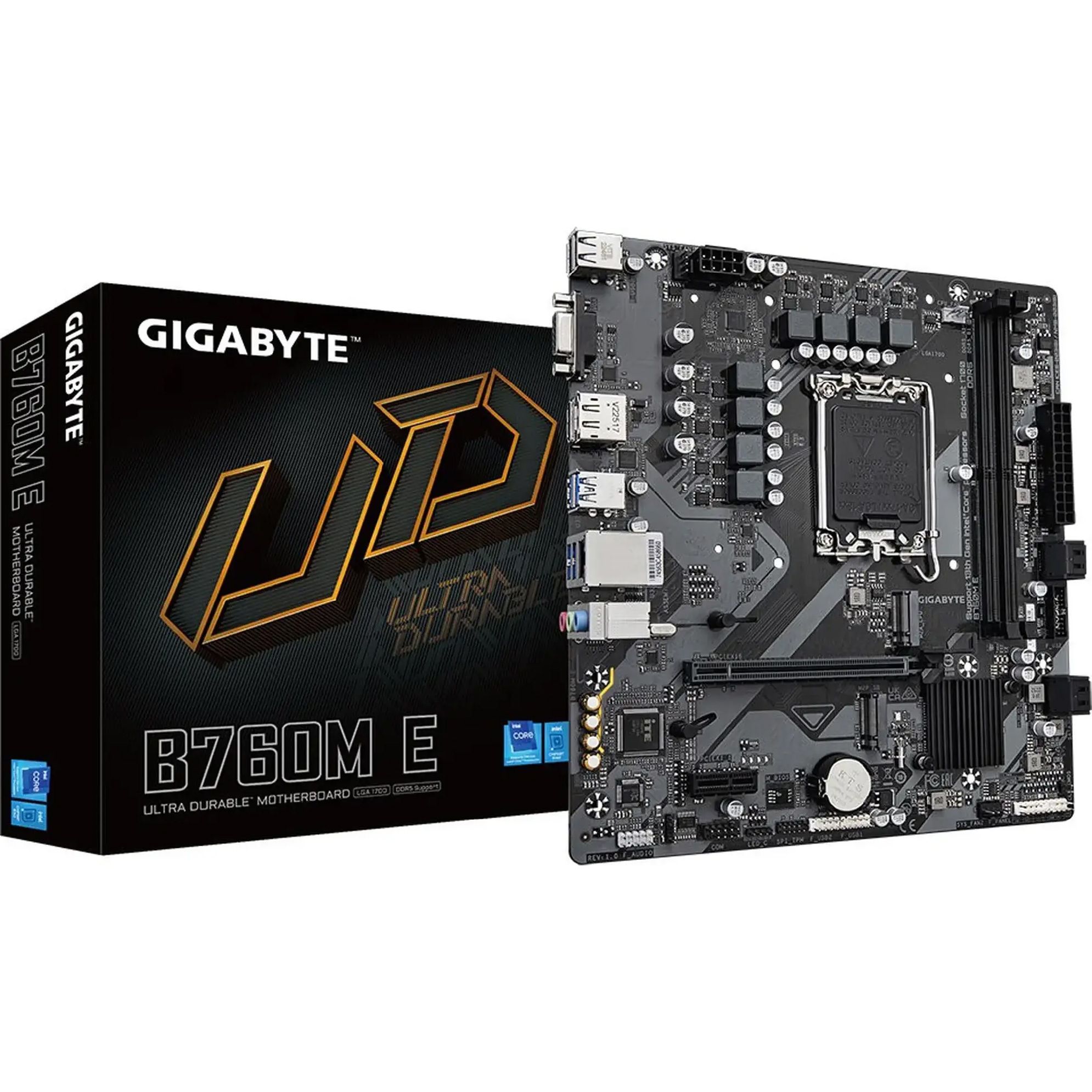 Материнская плата Gigabyte B760M E
Материнская плата Gigabyte B760M E