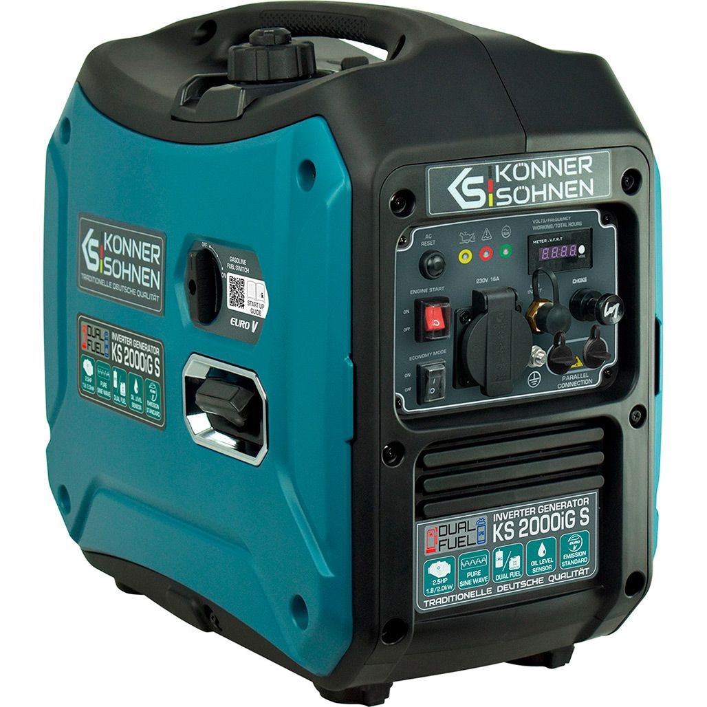 Генератор газово-бензиновый Konner&Sohnen KS 2000iG S
Генератор газово-бензиновый Konner&Sohnen KS 2000iG S