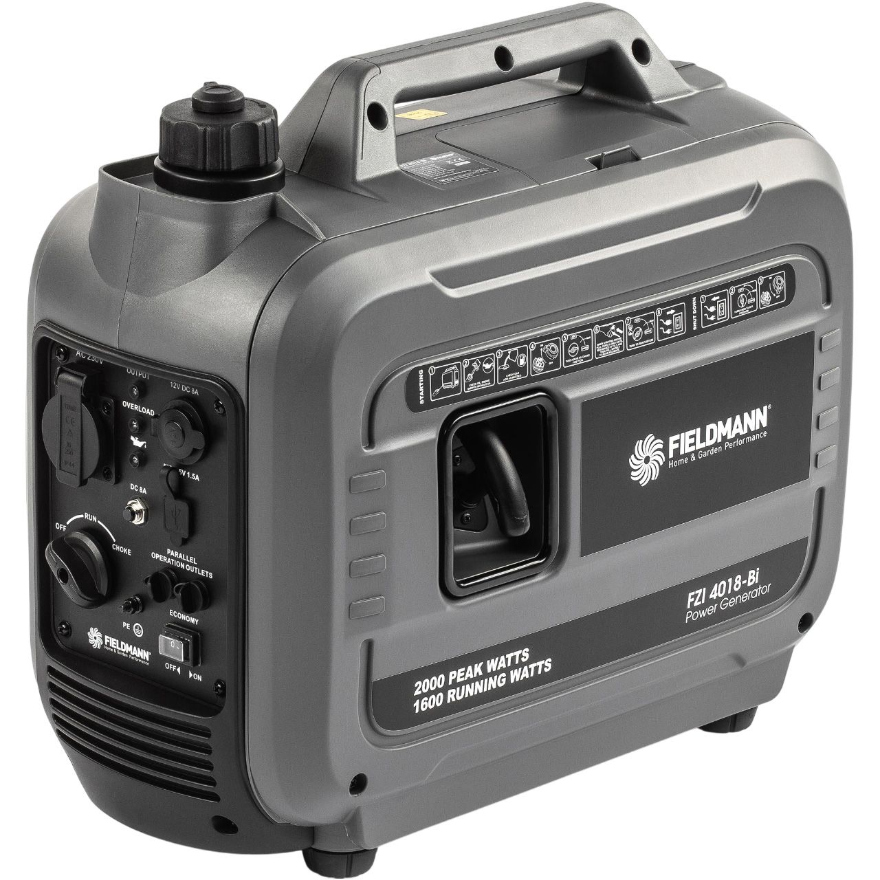 Инверторный бензиновый генератор Fieldmann FZI 4018-Bi
Инверторный бензиновый генератор Fieldmann FZI 4018-Bi