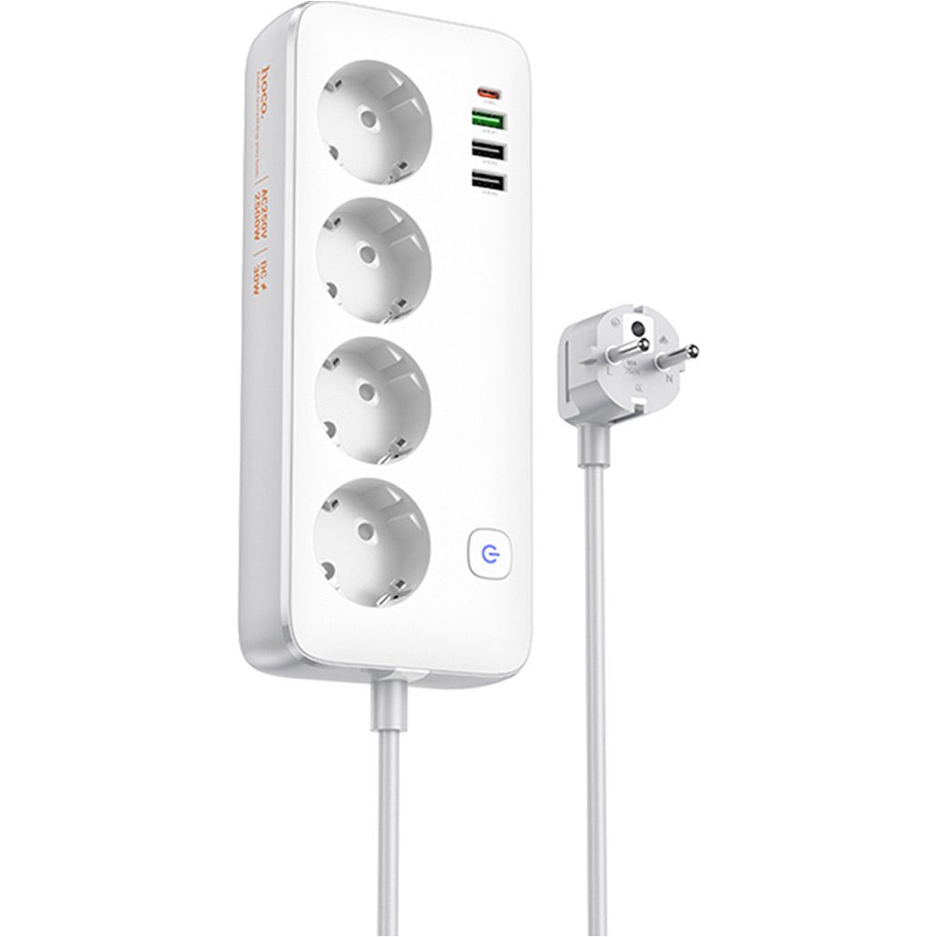 Сетевой фильтр Hoco AC22 Sunlight White
Сетевой фильтр Hoco AC22 Sunlight White