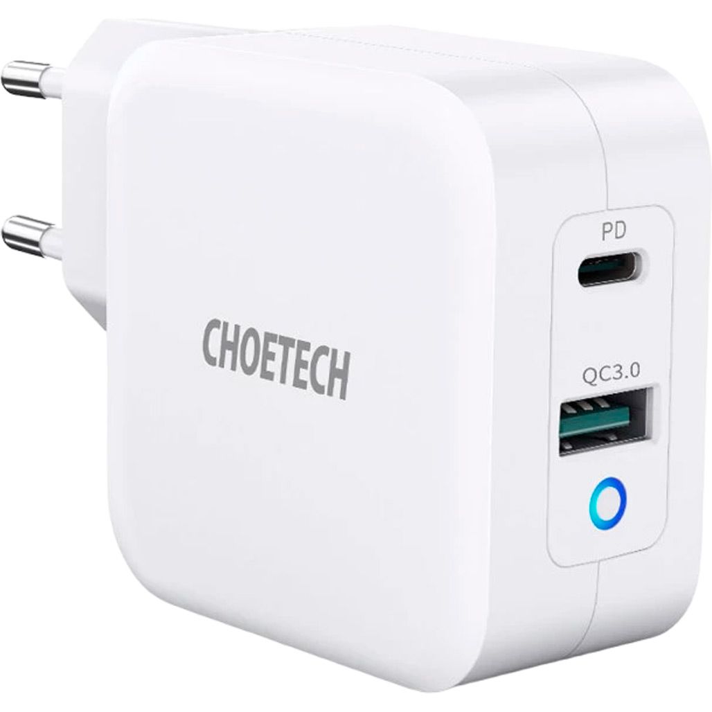 Сетевое зарядное устройство Choetech PD 65W GaN Mini Fast Charger White (PD8002-EU-WH)
Сетевое зарядное устройство Choetech PD 65W GaN Mini Fast Charger White (PD8002-EU-WH)