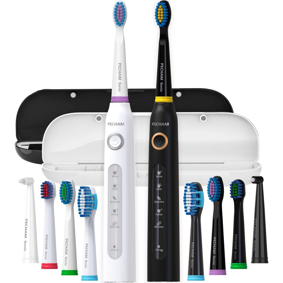 Электрическая зубная щетка Pecham PC-084 Travel Set Black and White
Электрическая зубная щетка Pecham PC-084 Travel Set Black and White
