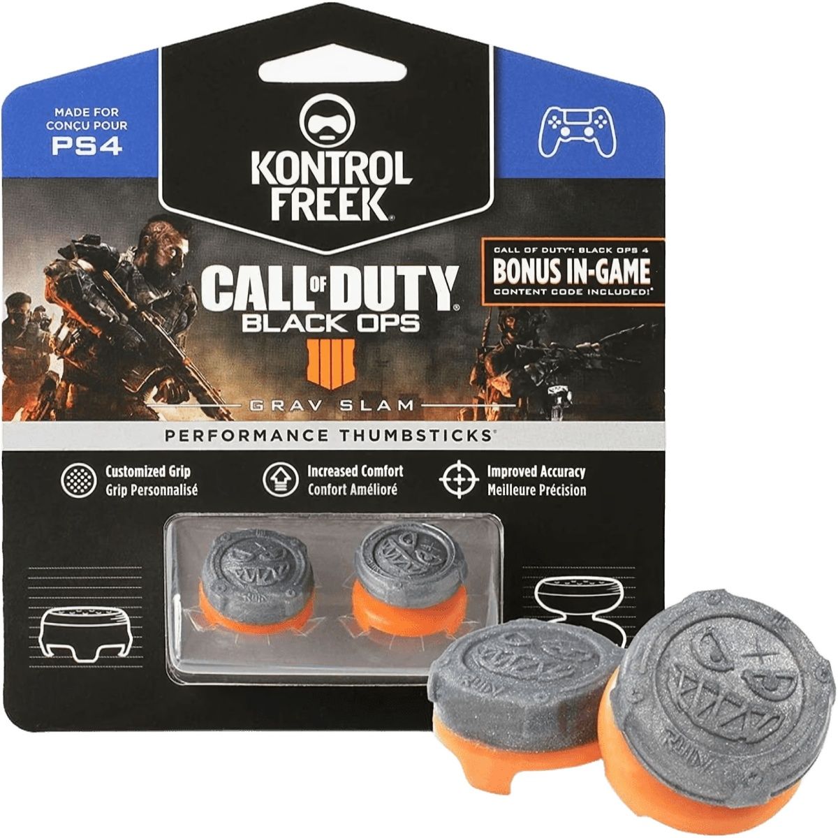 Накладки на стіки KontrolFreek Call Of Duty: Black Ops Grav Slam 2-pack для PS4/PS5 (B07H5SD5X9)
Накладки на стіки KontrolFreek Call Of Duty: Black Ops Grav Slam 2-pack для PS4/PS5 (B07H5SD5X9)